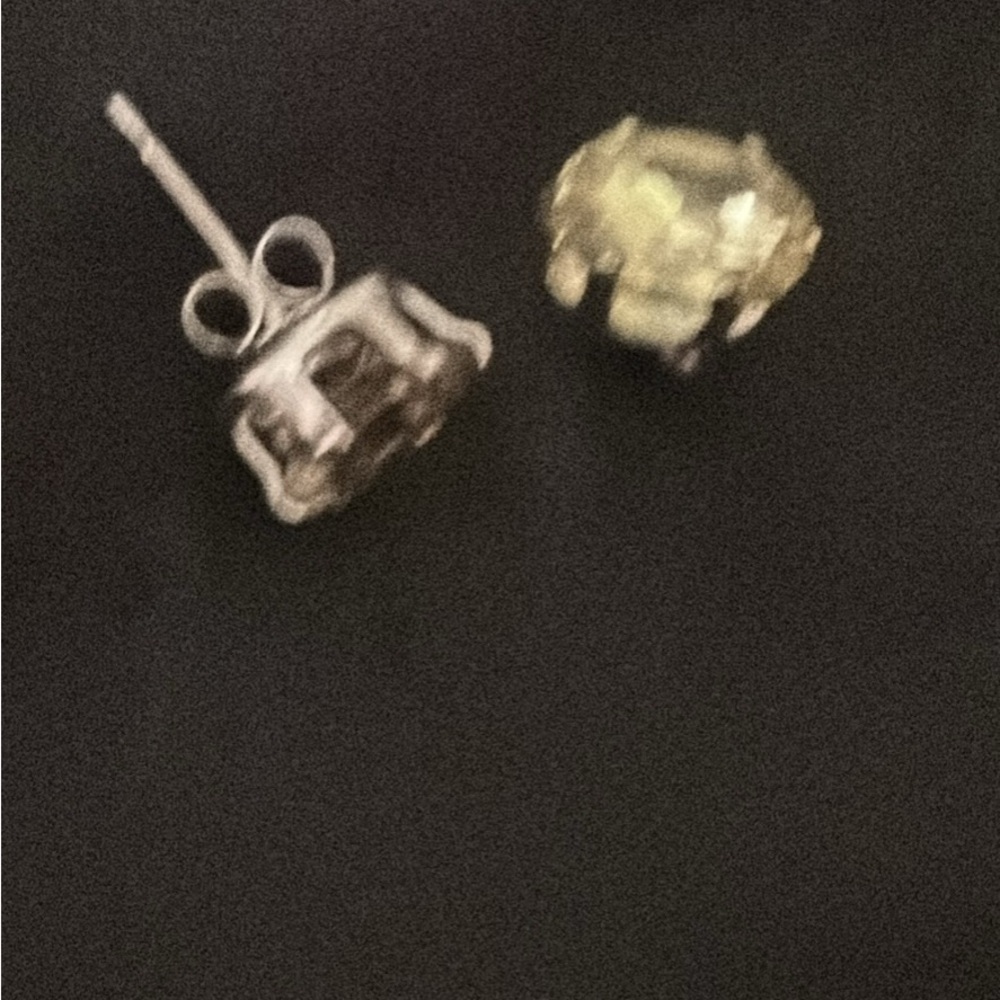 Elegant Yellow Gemstone Stud Earrings